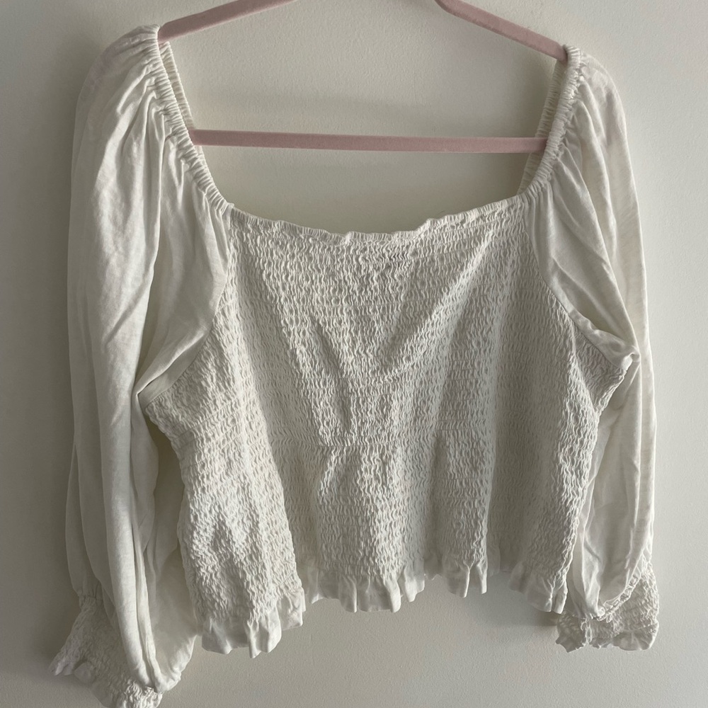Anthropologie Pilcro Smocked Blouse